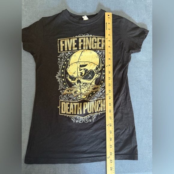 Five Finger Death Punch 2014 Tour Concert T Shirt Women’s SZ S Short Sleeve - Picture 7 of 7